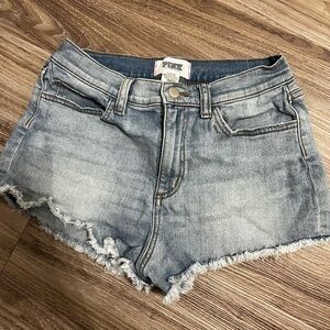 PINK Denim Shorts Size 4